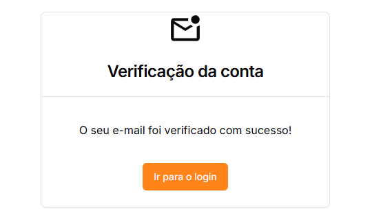 "Confirmação do e-mail"